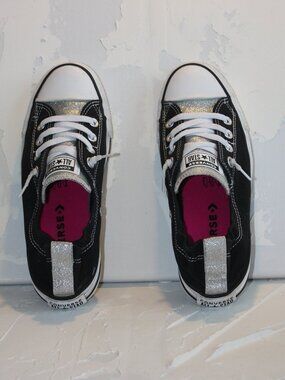 Converse Chuck Taylor All Star Glitter Shoreline Slip-On - Black/Silver